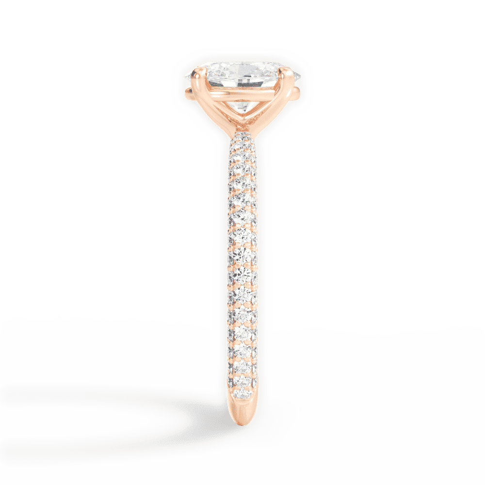 14kt Rose Gold/18kt Rose Gold/oval/perspective