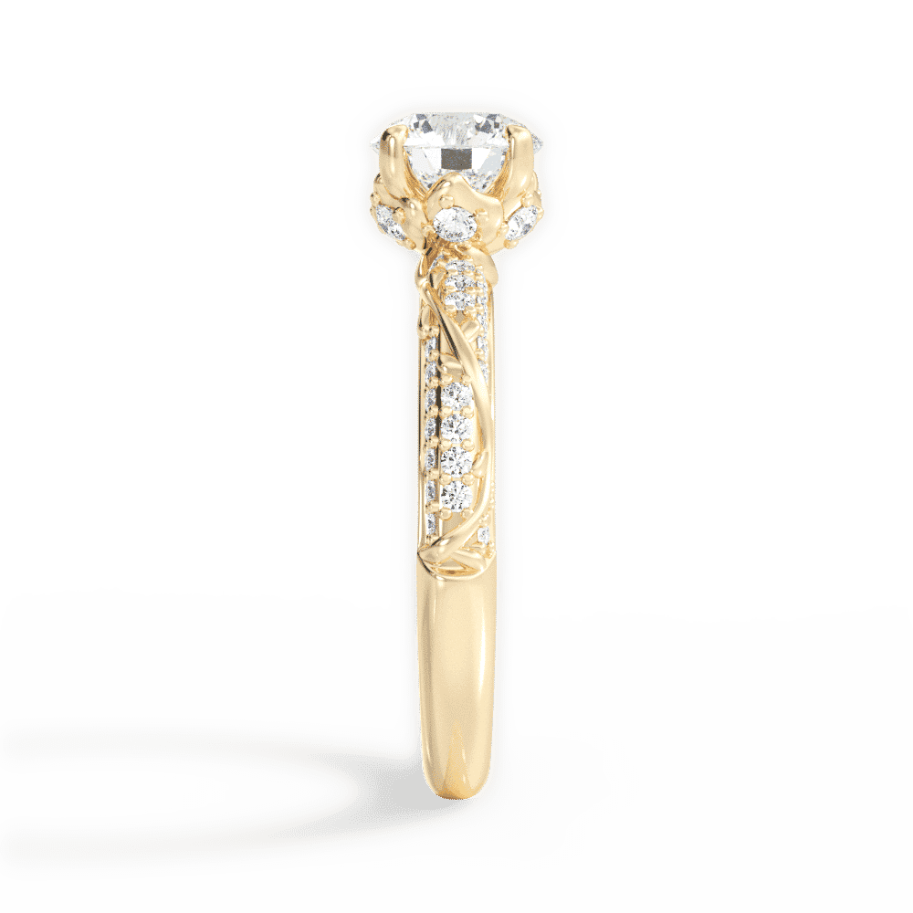 14kt Yellow Gold/18kt Yellow Gold/round/perspective