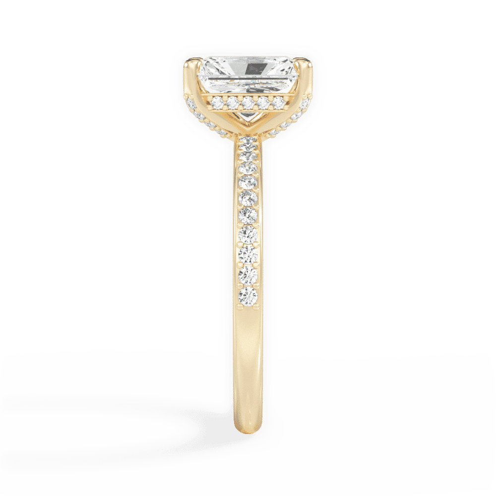 14kt Yellow Gold/18kt Yellow Gold/radiant/perspective