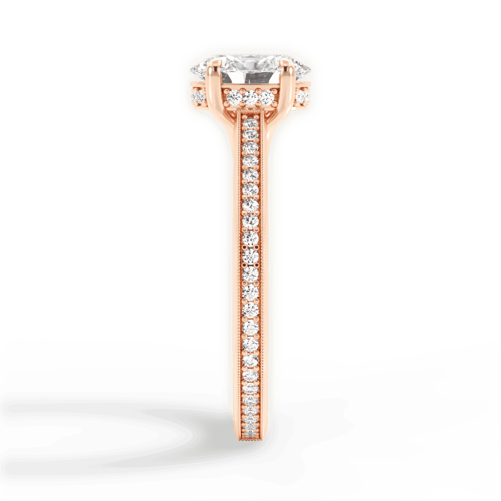 14kt Rose Gold/18kt Rose Gold/oval/perspective