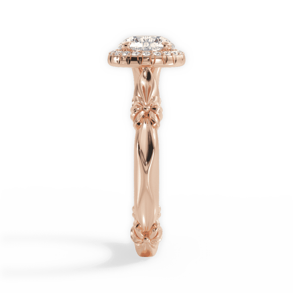 14kt Rose Gold/18kt Rose Gold/round/perspective