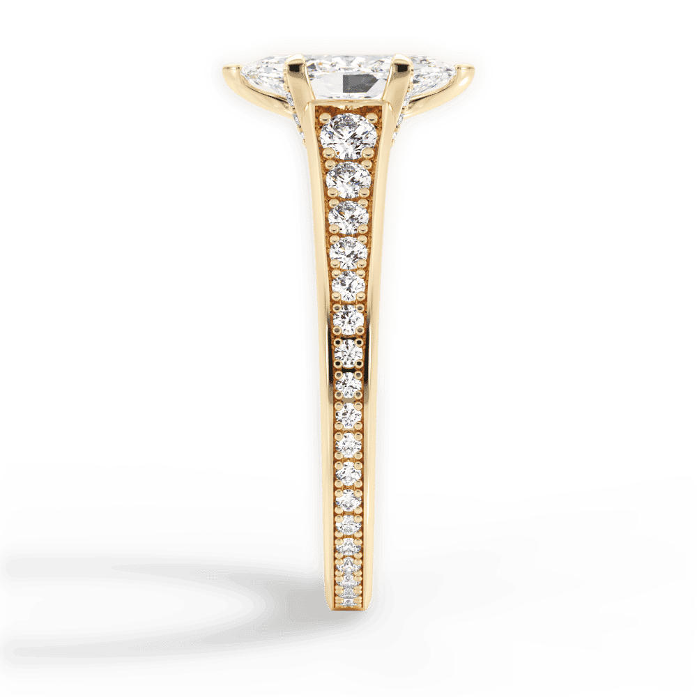 14kt Yellow Gold/18kt Yellow Gold/marquise/perspective