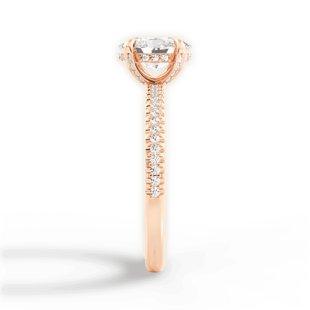 14kt Rose Gold/18kt Rose Gold/oval/perspective