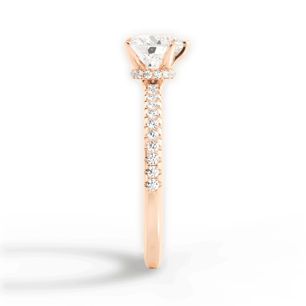 14kt Rose Gold/18kt Rose Gold/heart/perspective