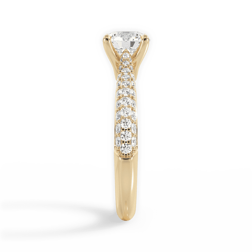 14kt Yellow Gold/18kt Yellow Gold/round/perspective