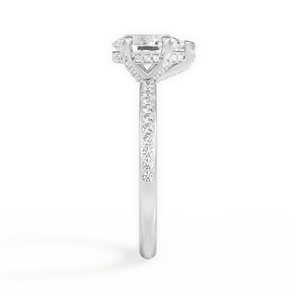 14kt White Gold/18kt White Gold/Platinum/pear/perspective