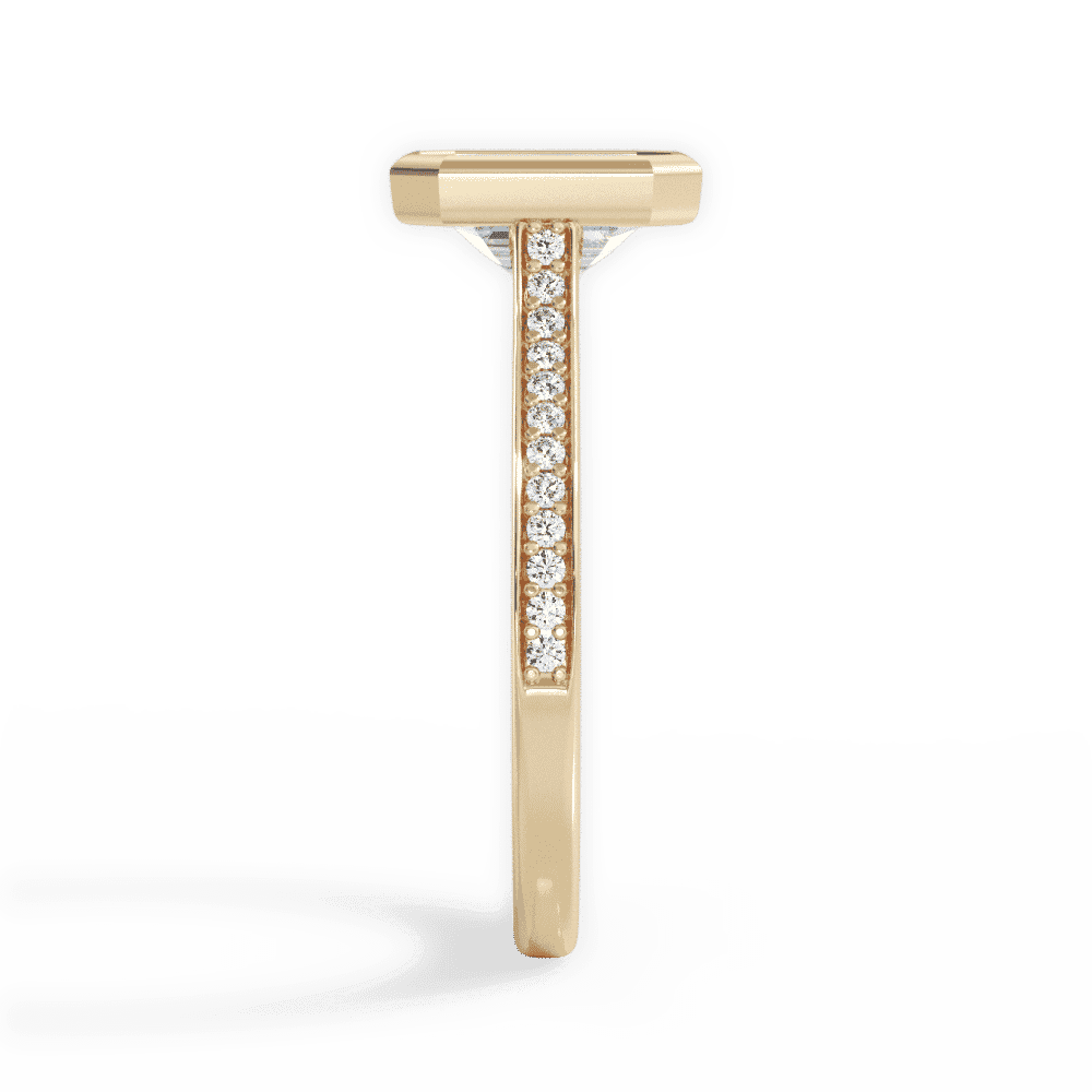 14kt Yellow Gold/18kt Yellow Gold/emerald/perspective