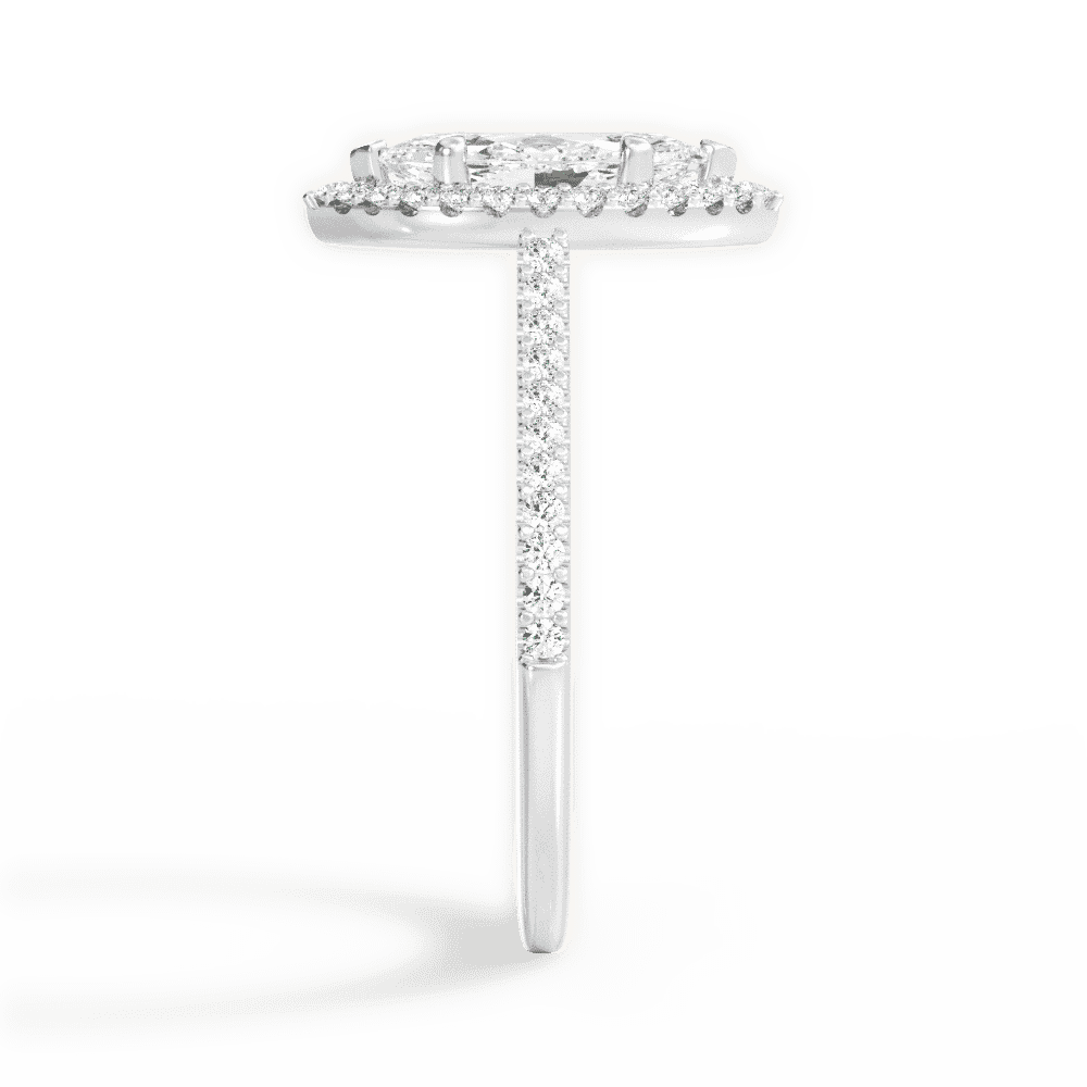 14kt White Gold/18kt White Gold/Platinum/marquise/perspective