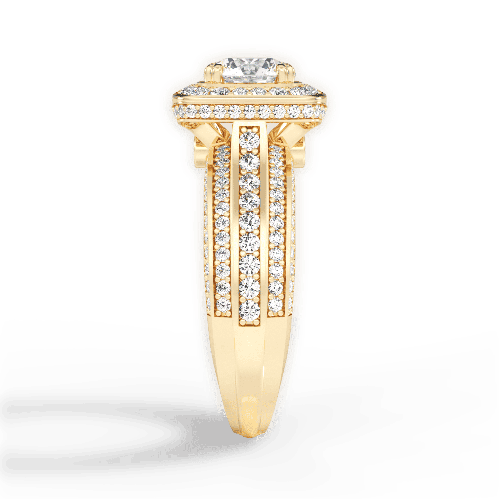 14kt Yellow Gold/18kt Yellow Gold/round/perspective