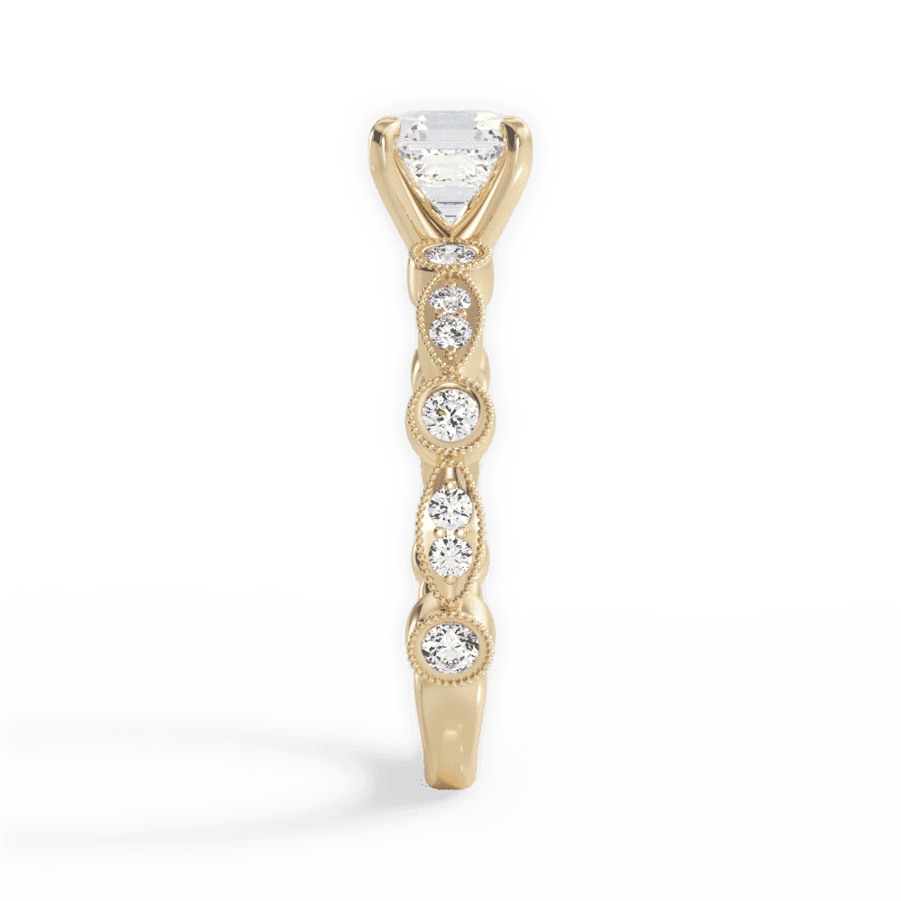 14kt Yellow Gold/18kt Yellow Gold/asscher/perspective