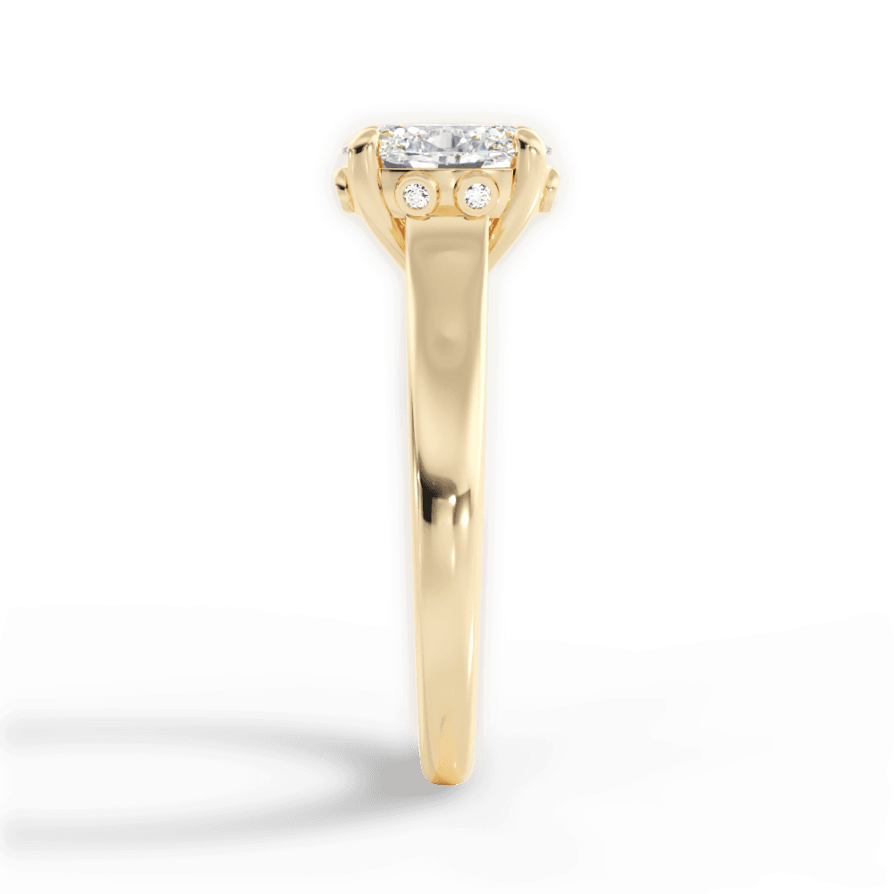 14kt Yellow Gold/18kt Yellow Gold/oval/perspective