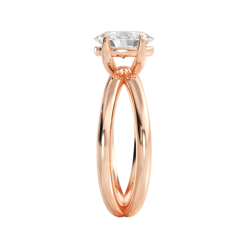 14kt Rose Gold/18kt Rose Gold/oval/perspective