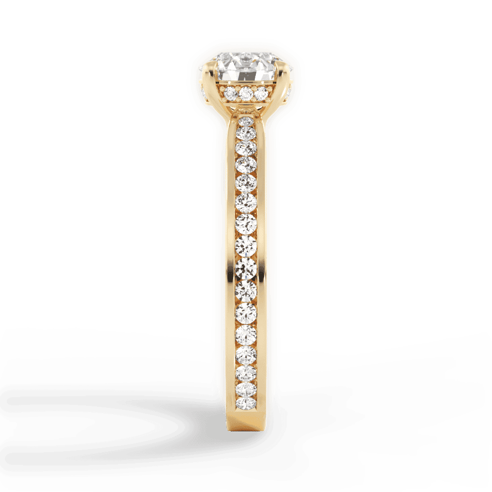 14kt Yellow Gold/18kt Yellow Gold/round/perspective