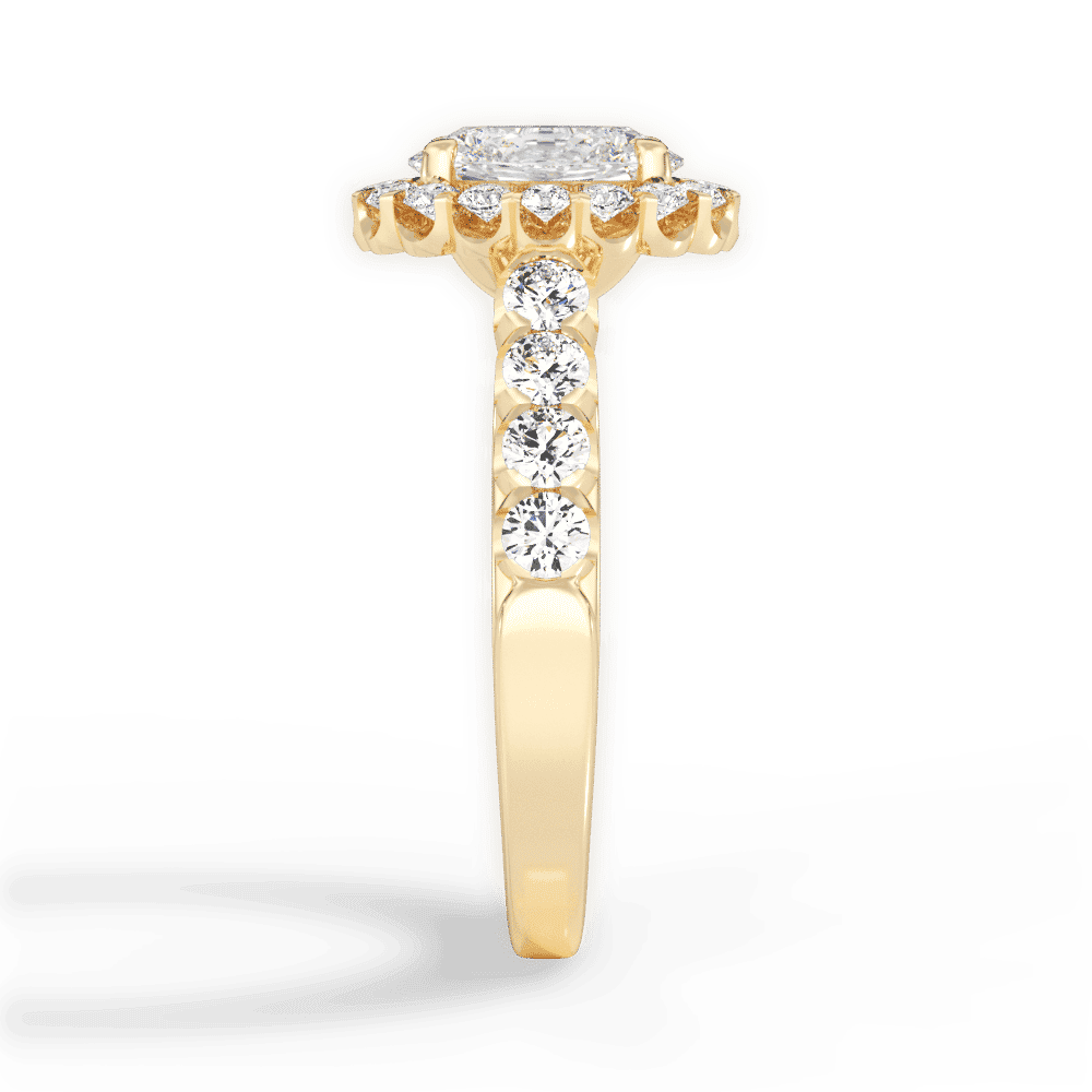 14kt Yellow Gold/18kt Yellow Gold/oval/perspective