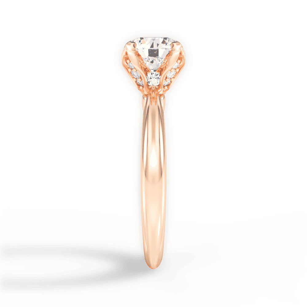 14kt Rose Gold/18kt Rose Gold/round/perspective