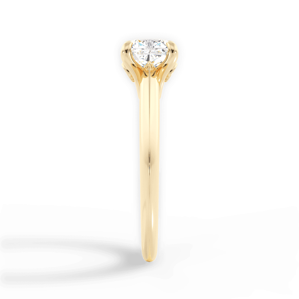 14kt Yellow Gold/18kt Yellow Gold/cushion/perspective