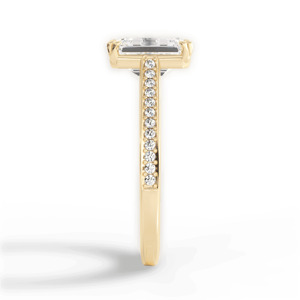 14kt Yellow Gold/18kt Yellow Gold/emerald/perspective