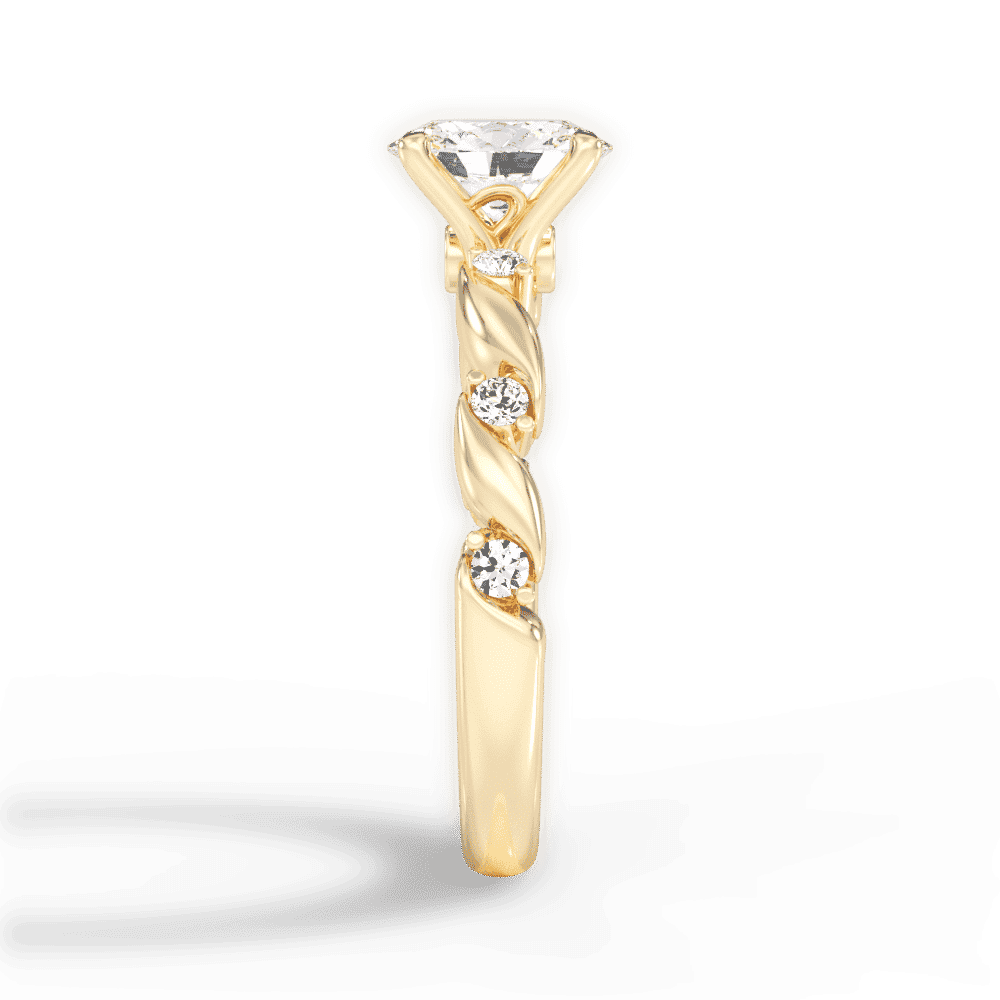 14kt Yellow Gold/18kt Yellow Gold/oval/perspective