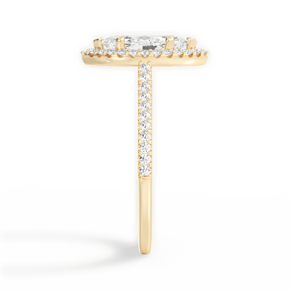 14kt Yellow Gold/18kt Yellow Gold/marquise/perspective