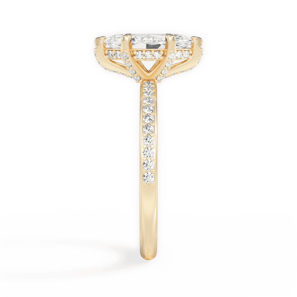 14kt Yellow Gold/18kt Yellow Gold/marquise/perspective