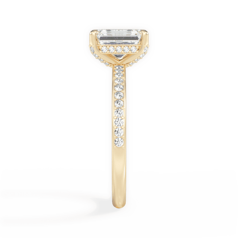 14kt Yellow Gold/18kt Yellow Gold/emerald/perspective