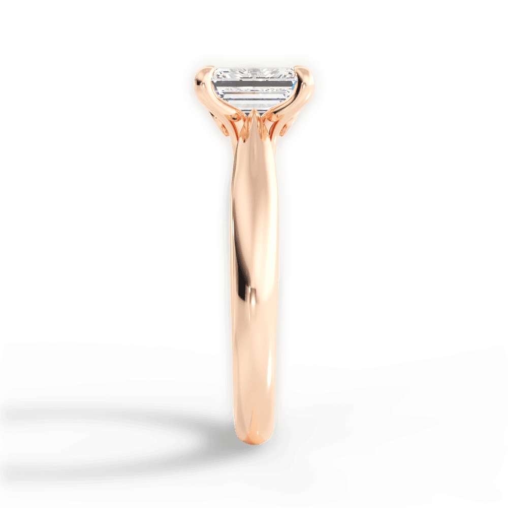 14kt Rose Gold/18kt Rose Gold/emerald/perspective