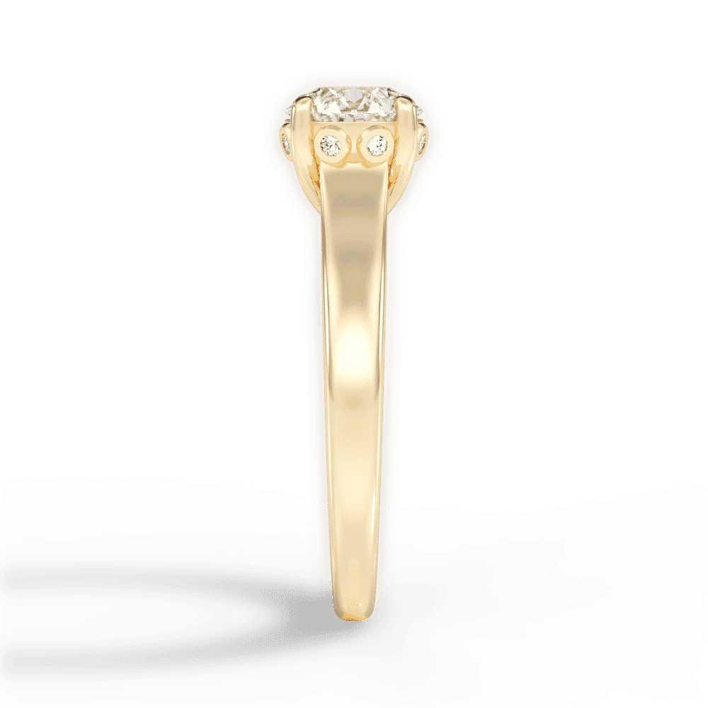 14kt Yellow Gold/18kt Yellow Gold/round/perspective