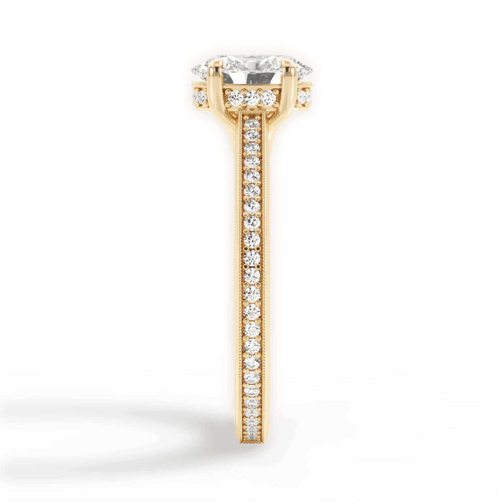 14kt Yellow Gold/18kt Yellow Gold/oval/perspective