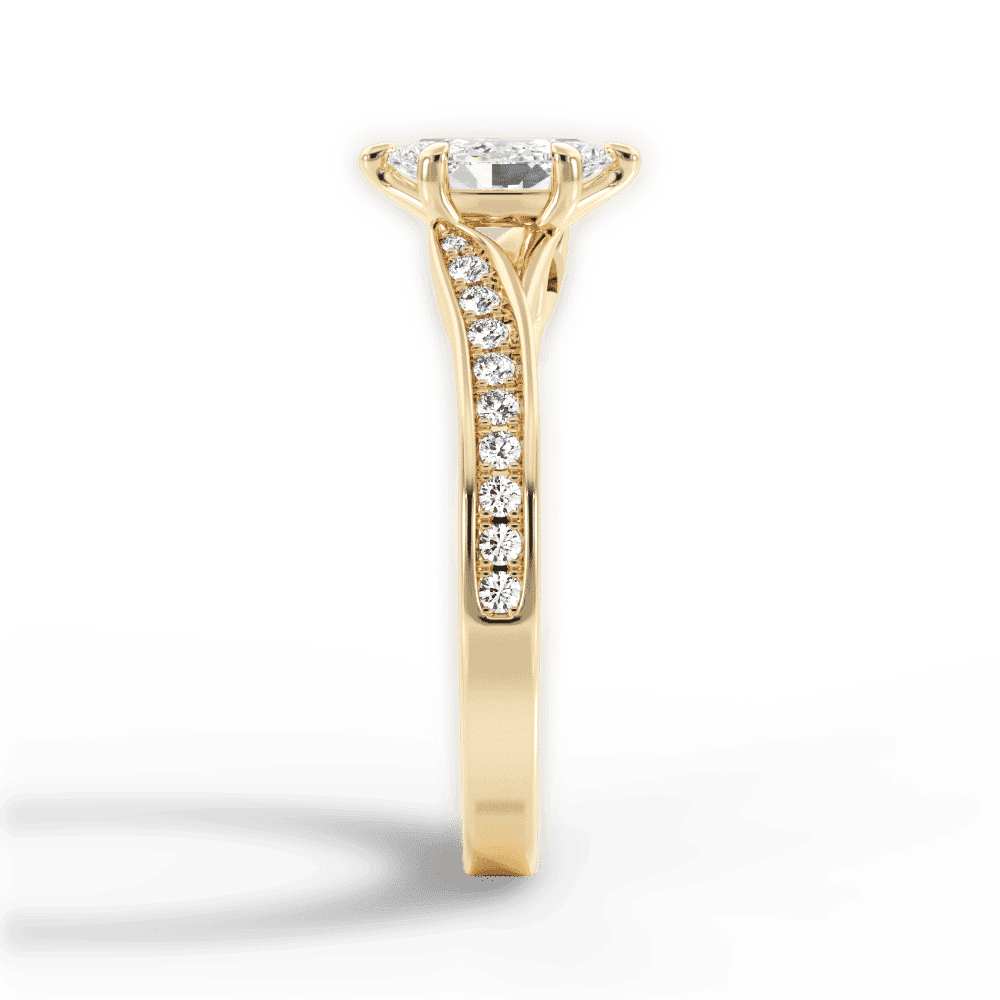 14kt Yellow Gold/18kt Yellow Gold/marquise/perspective