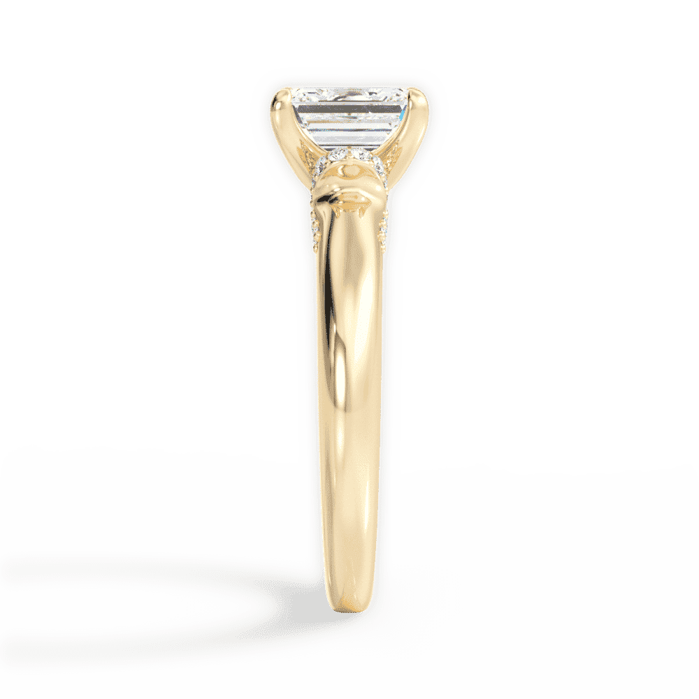 14kt Yellow Gold/18kt Yellow Gold/emerald/perspective