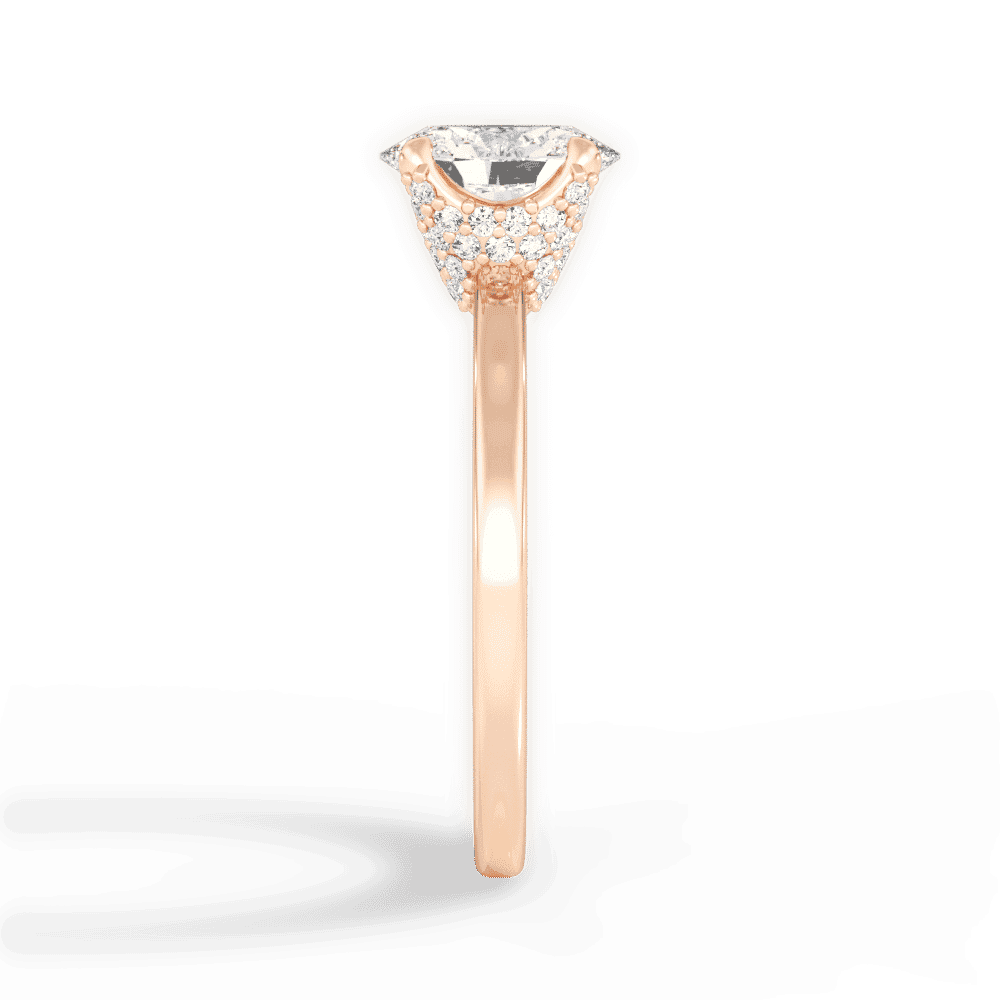 14kt Rose Gold/18kt Rose Gold/oval/perspective