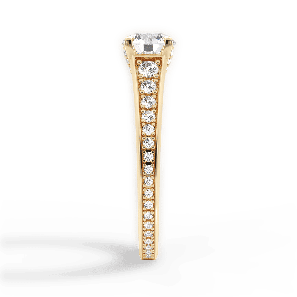 14kt Yellow Gold/18kt Yellow Gold/round/perspective