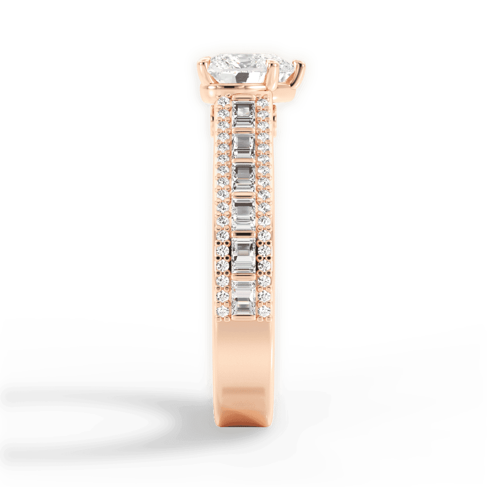 14kt Rose Gold/18kt Rose Gold/heart/perspective