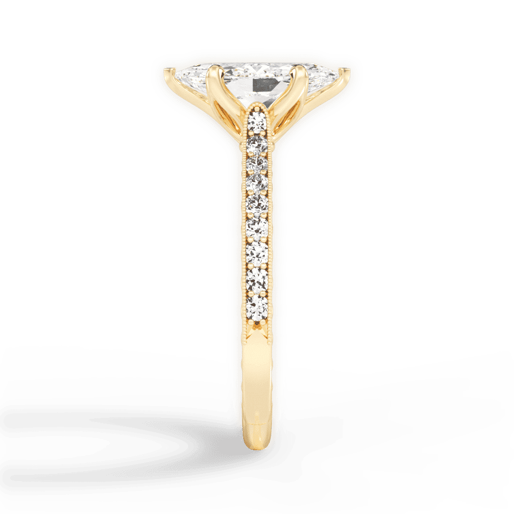 14kt Yellow Gold/18kt Yellow Gold/marquise/perspective