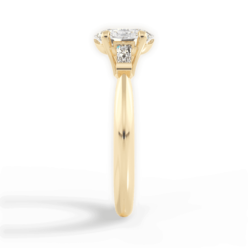 14kt Yellow Gold/18kt Yellow Gold/oval/perspective