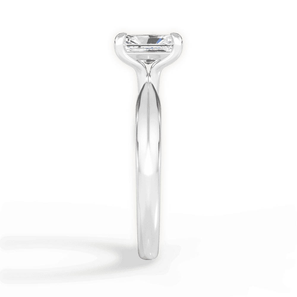 14kt White Gold/18kt White Gold/Platinum/radiant/perspective