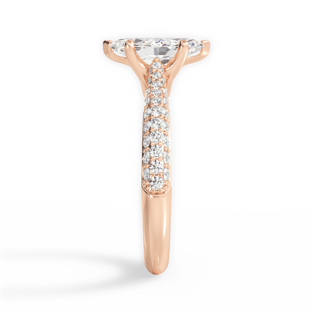 14kt Rose Gold/18kt Rose Gold/marquise/perspective