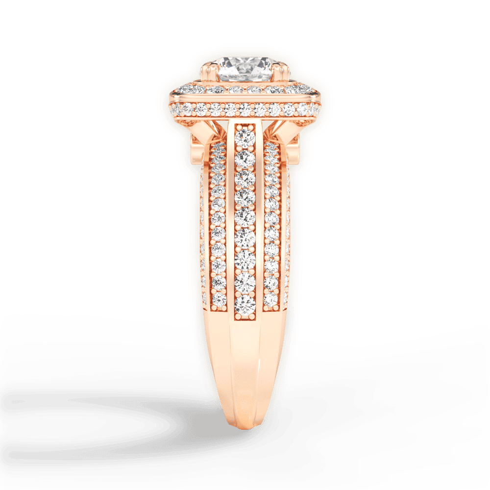 14kt Rose Gold/18kt Rose Gold/round/perspective