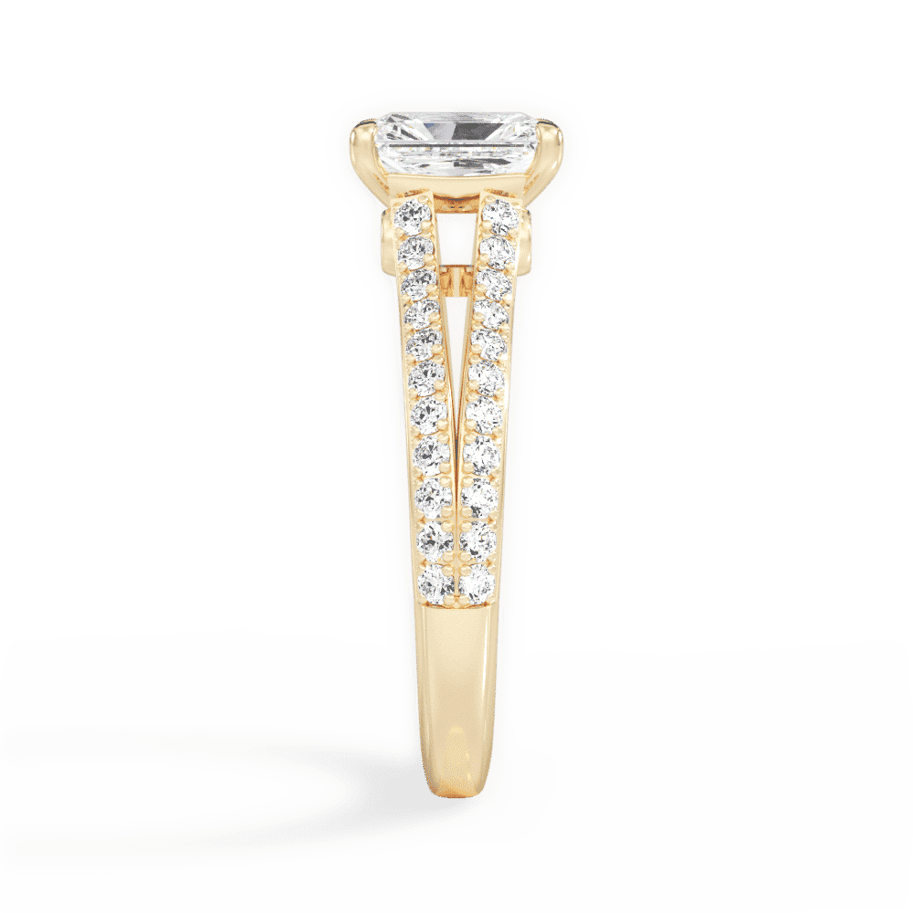 14kt Yellow Gold/18kt Yellow Gold/radiant/perspective