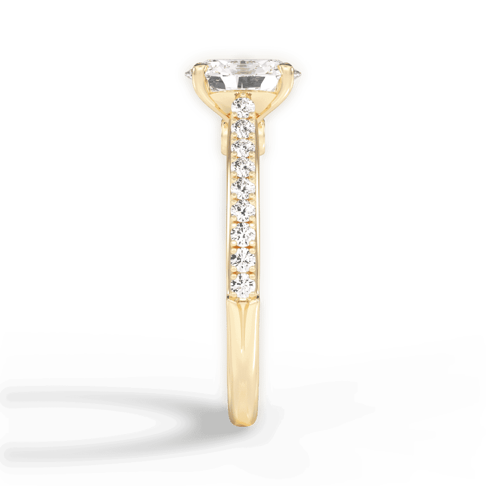 14kt Yellow Gold/18kt Yellow Gold/oval/perspective