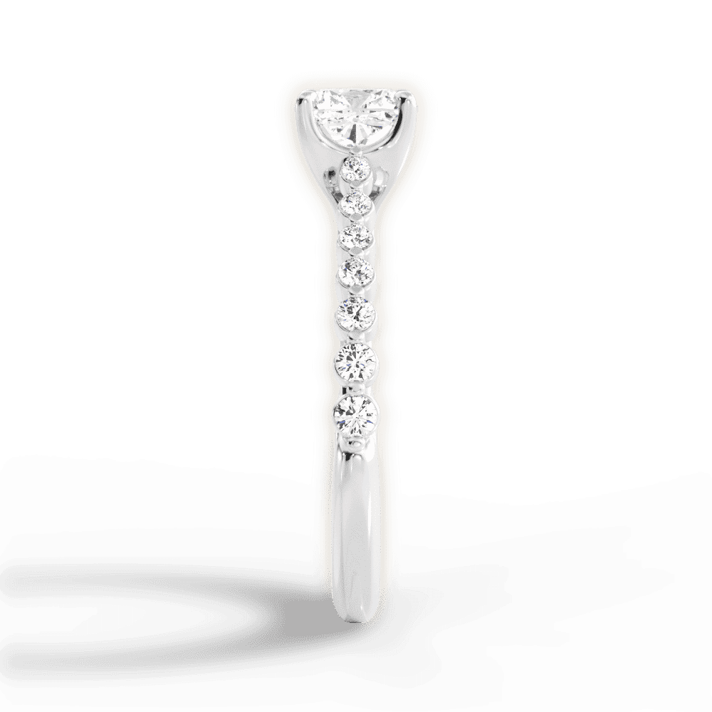 14kt White Gold/18kt White Gold/Platinum/cushion/perspective