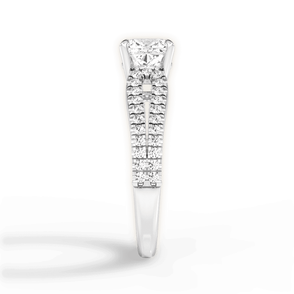 14kt White Gold/18kt White Gold/Platinum/cushion/perspective