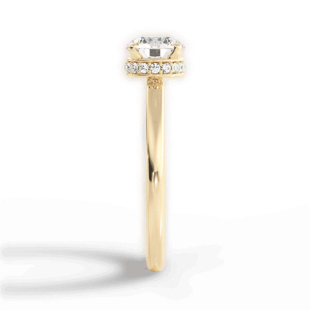 14kt Yellow Gold/18kt Yellow Gold/round/perspective
