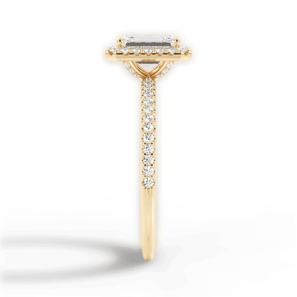 14kt Yellow Gold/18kt Yellow Gold/emerald/perspective