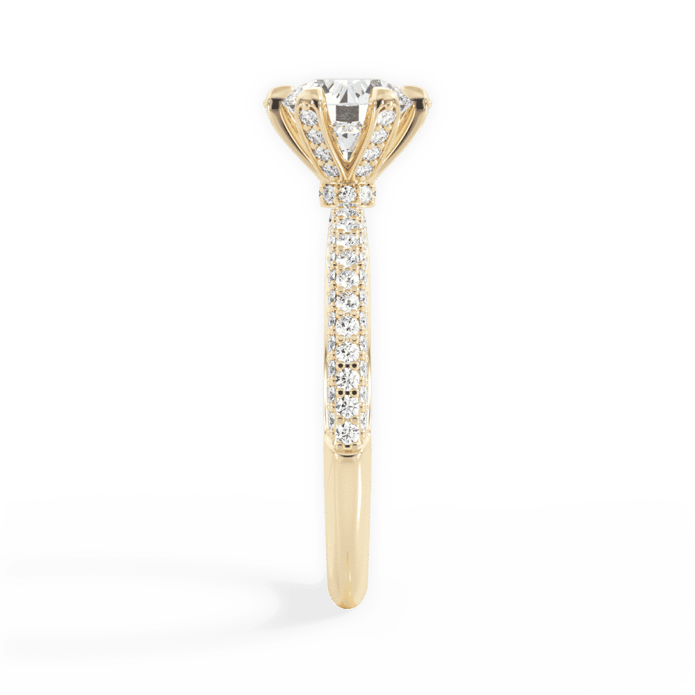 14kt Yellow Gold/18kt Yellow Gold/round/perspective