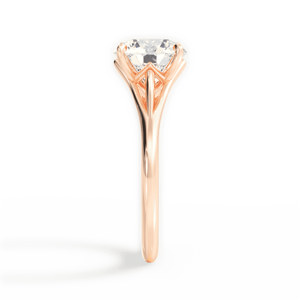 14kt Rose Gold/18kt Rose Gold/round/perspective