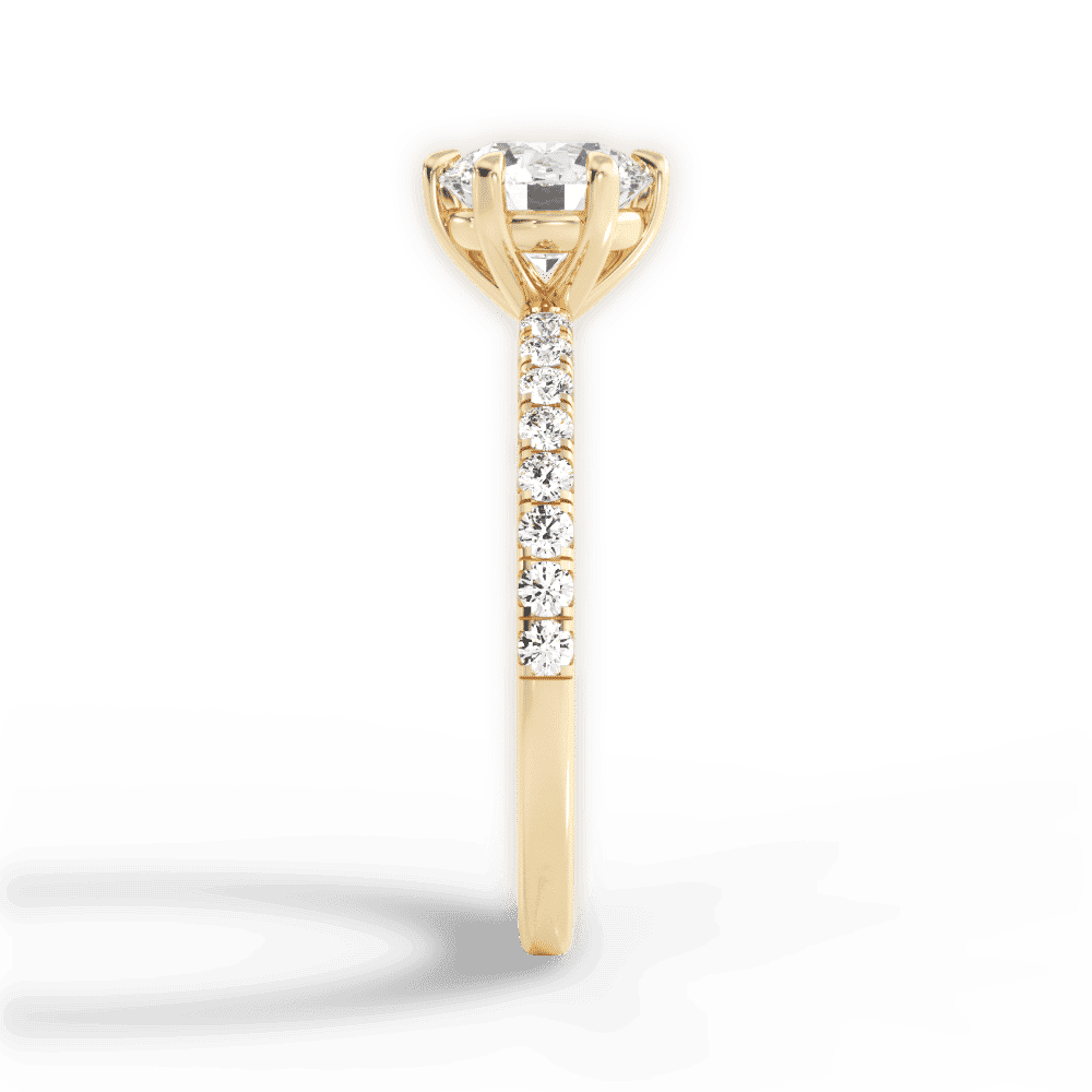 14kt Yellow Gold/18kt Yellow Gold/round/perspective