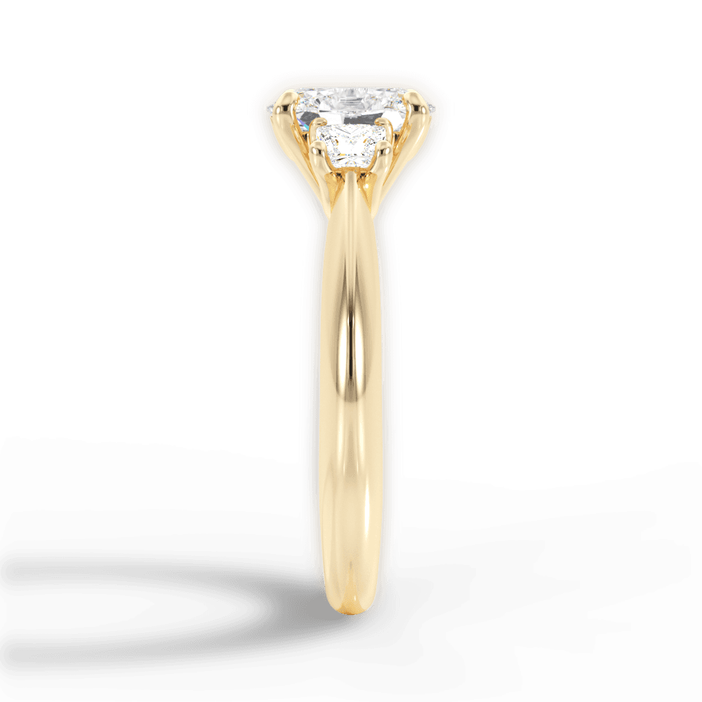 14kt Yellow Gold/18kt Yellow Gold/oval/perspective