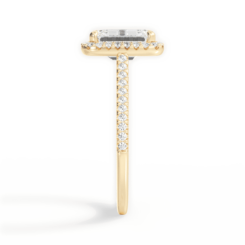 14kt Yellow Gold/18kt Yellow Gold/emerald/perspective