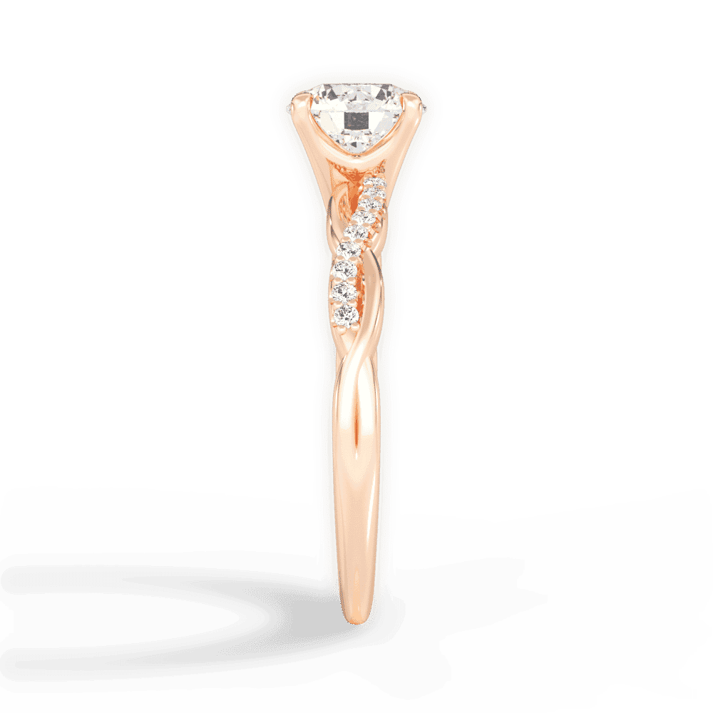 14kt Rose Gold/18kt Rose Gold/round/perspective